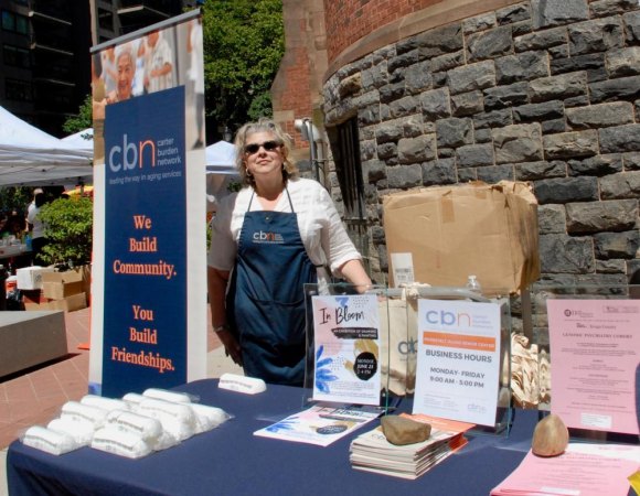 Roosevelt Island Day 2018 In Photos CBN/RI Senior Center Director Lisa Fernandez secured a place in the sun.